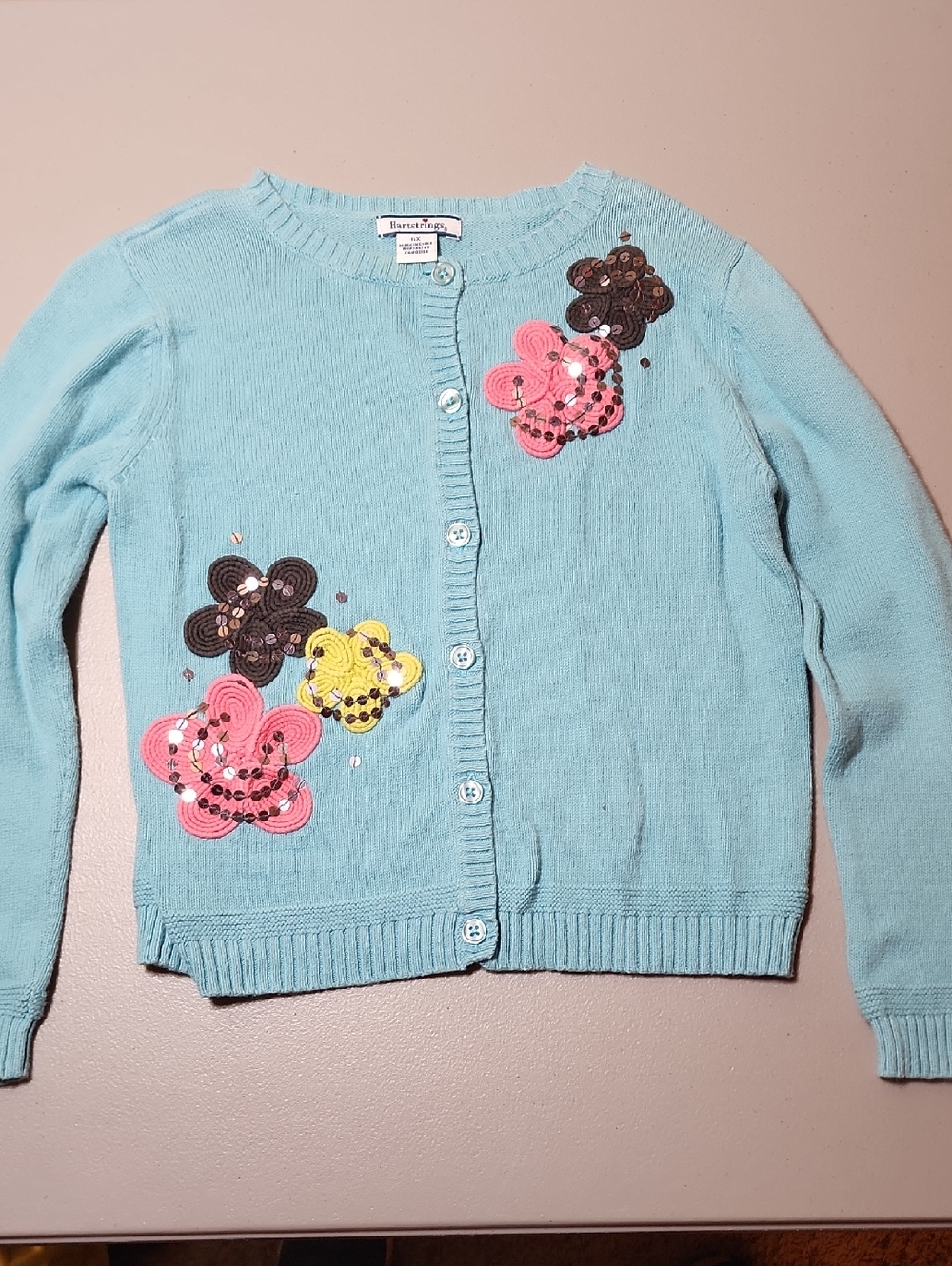 Hartstrings Light Blue Knit Cardigan